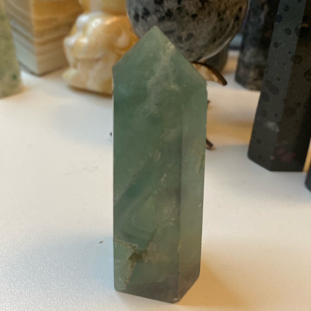Green Fluorite Tower 3 in tall